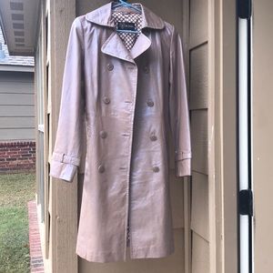 Trench coat lamb leather Italian. Gently worn.